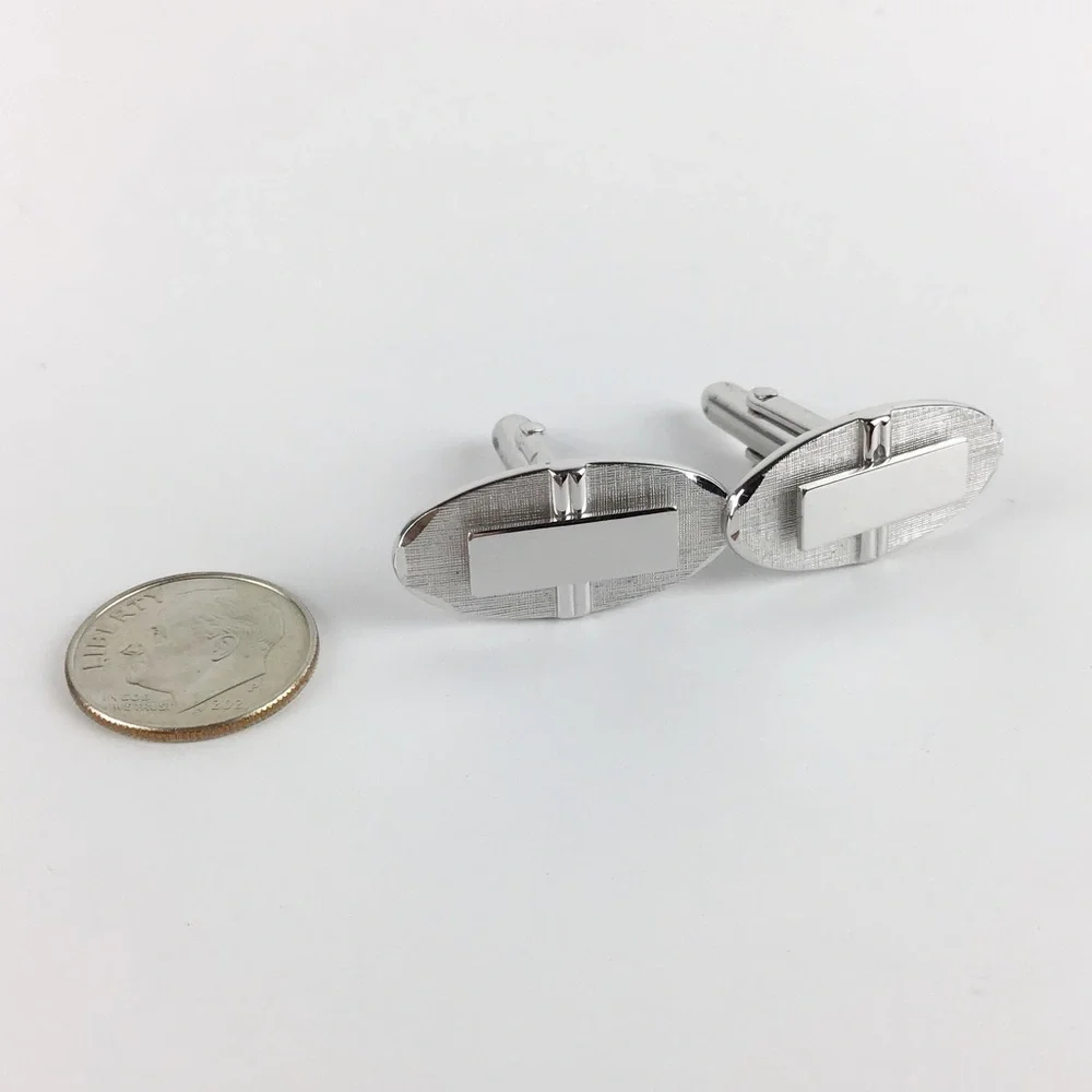 Vintage Swank Silver Cuff Links